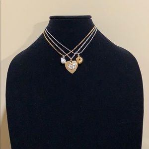 Guess heart charm necklace